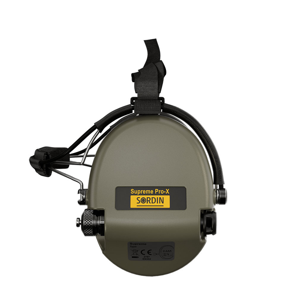 Sordin - Aktywne ochronniki słuchu Supreme Pro-X - Nakarkowe - Zielone - 76302-X-G-S - obrazek 2