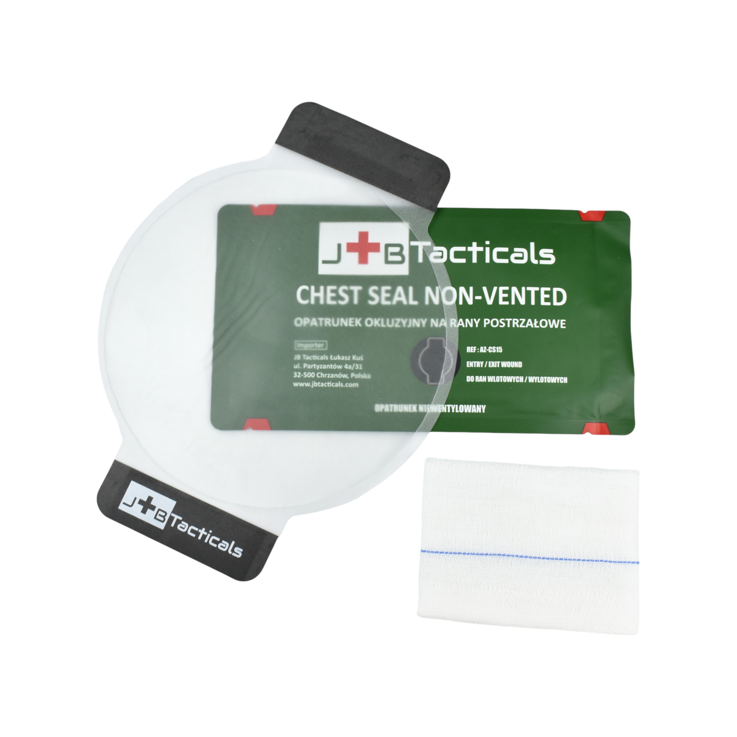 Opatrunek okluzyjny na rany klatki piersiowej - Chest Seal Nonvented - obrazek 2