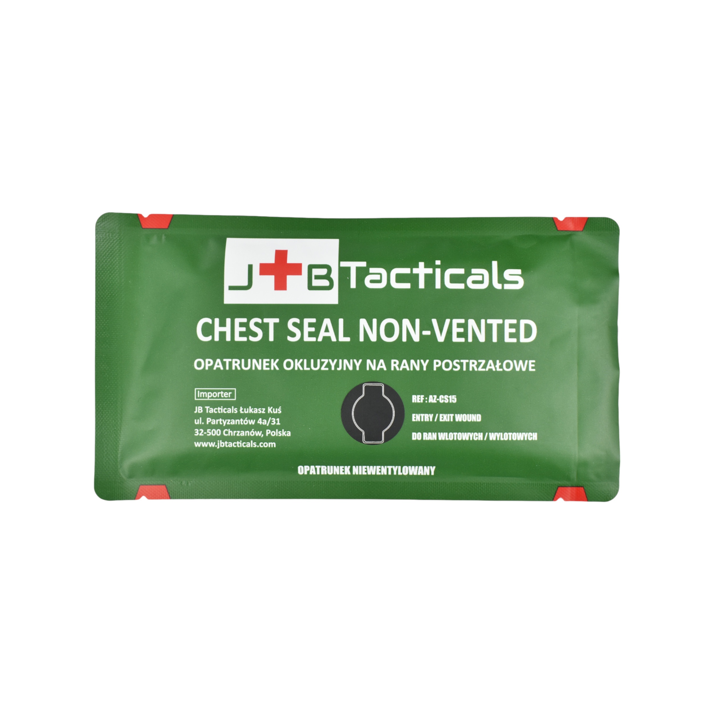 Opatrunek okluzyjny na rany klatki piersiowej - Chest Seal Nonvented